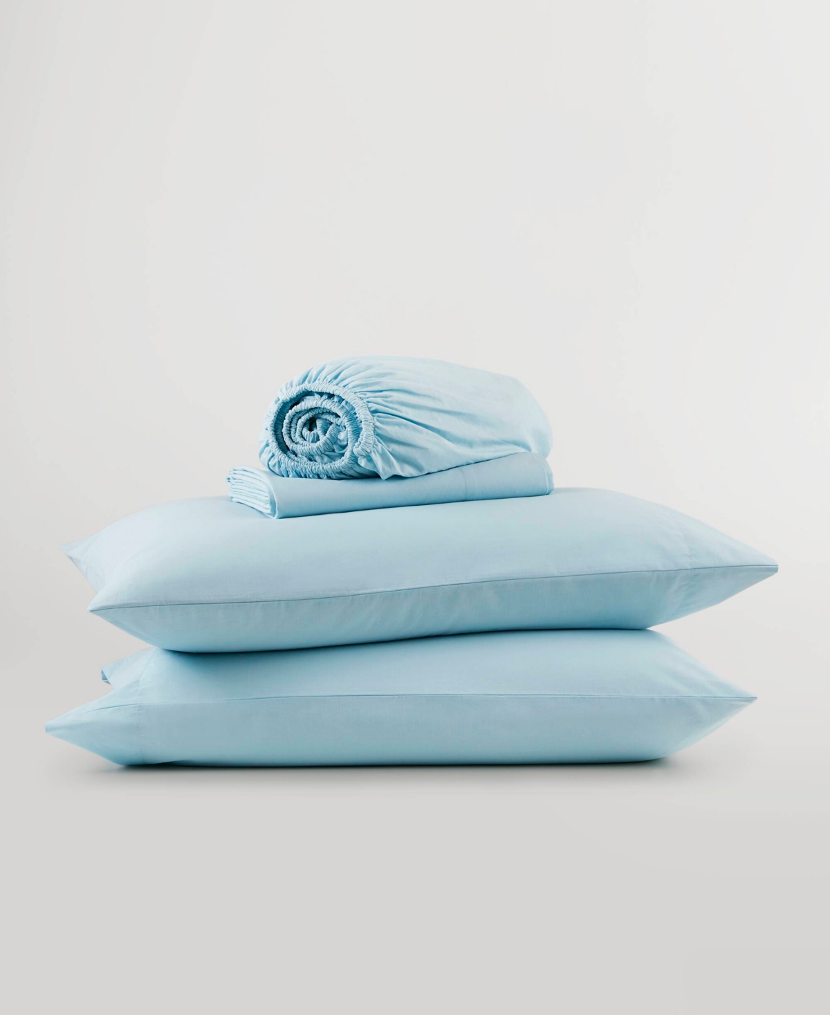 510 Design Super 144-thread Count Cotton 4-pc. Sheet Set, Full In Light Blue