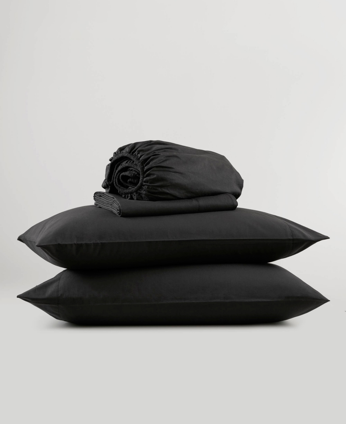 510 Design Super 144-thread Count Cotton 4-pc. Sheet Set, Full In Black