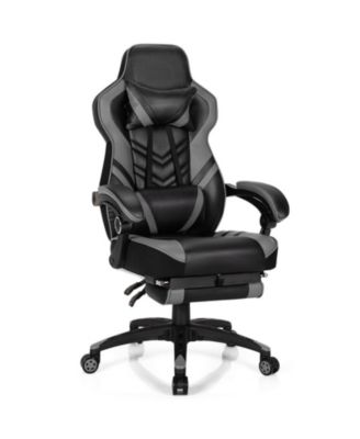 Adjustable Gaming Chair with Footrest for Home Office