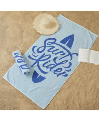 100% Cotton Jacquard 2 Pack Summer Beach Towels