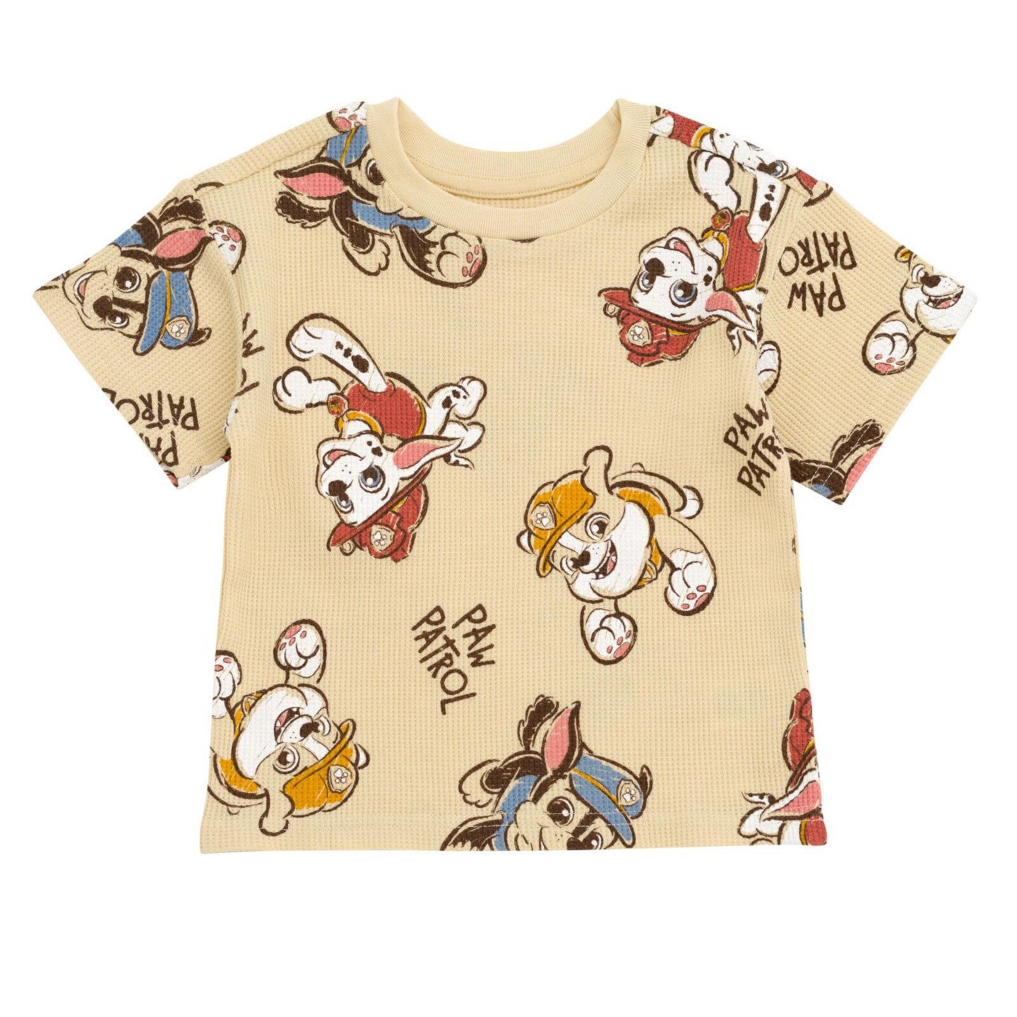 Детский комплект Paw Patrol Toddler Boys T-Shirt and Waffle Shorts Set, цвет: Бежевый — фото 2