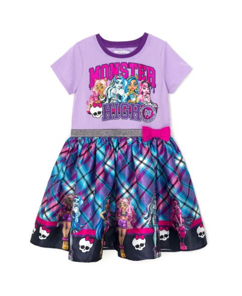 Платье Monster High Mattel Dress для девочек, цвет: Фиолетовый