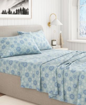 Ultra-Soft Turkish Cotton Flannel Winter Floral Print Sheet