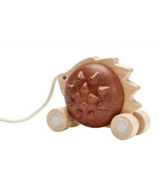 PULL-ALONG HEDGEHOG BROWN