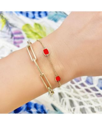 Coral Icon Bracelet 14K Gold