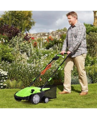 Collection Bag and Removable Blades 13 Inch 12 Amp Electric Scarifier