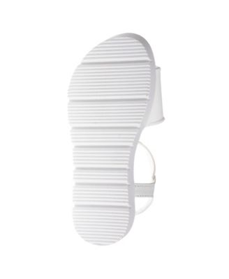 Little Girls Flat with Rhinestone Dangle Charm Sandals