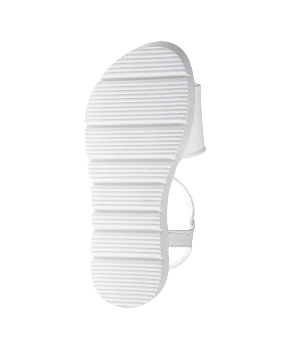 Bebe Little Girls Flat With Rhinestone Dangle Charm Sandals In White