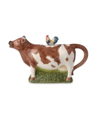 Vintage Farm 3-D Cow Teapot