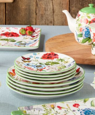 Greenhouse Salad Plates, Set of 4, Service for 4