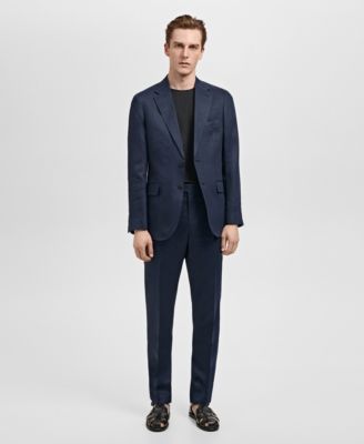 Men's Slim-Fit Tailored Trousers