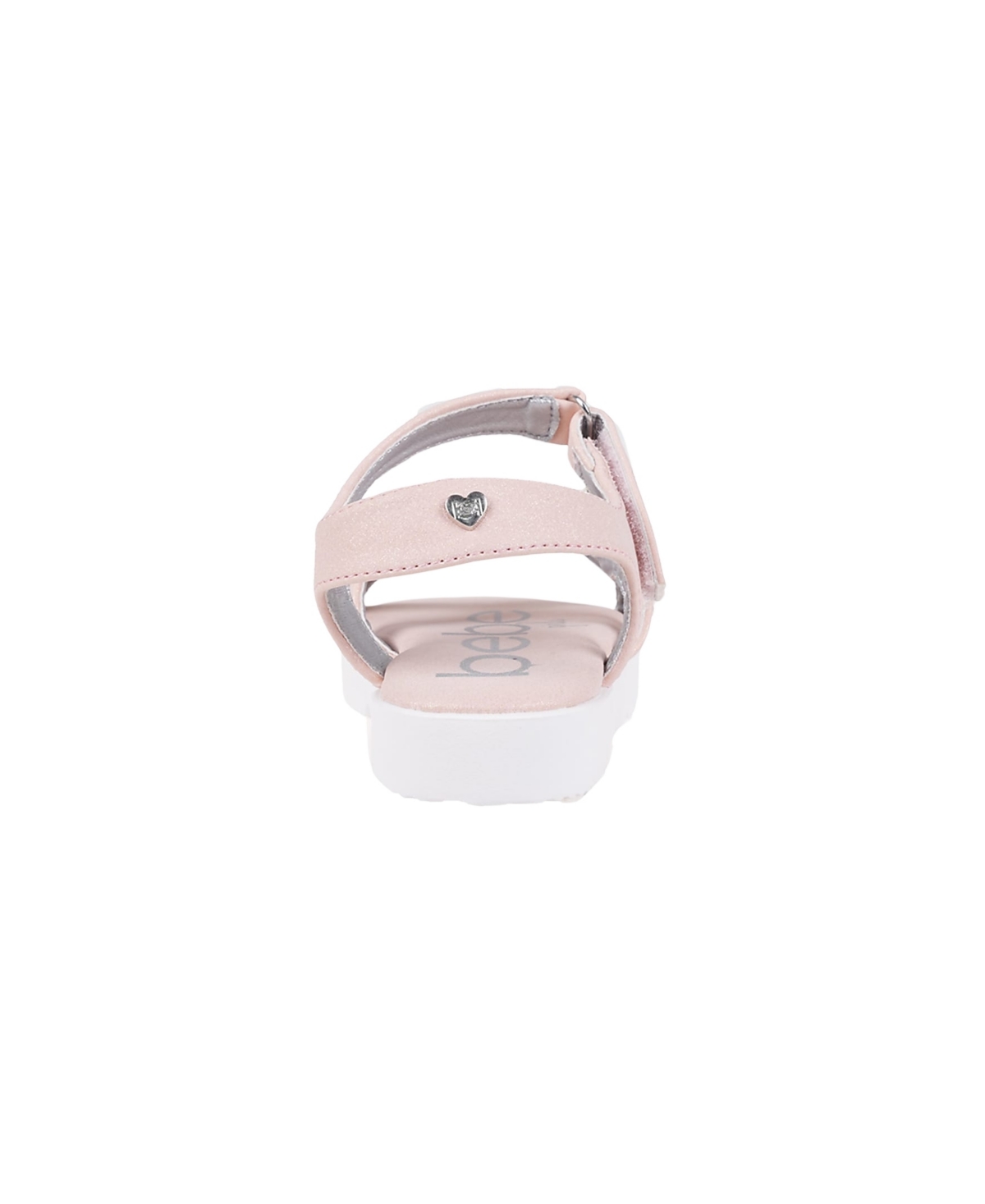 Bebe Little Girls Sporty With Flower Gem Accent Sandals In Pink