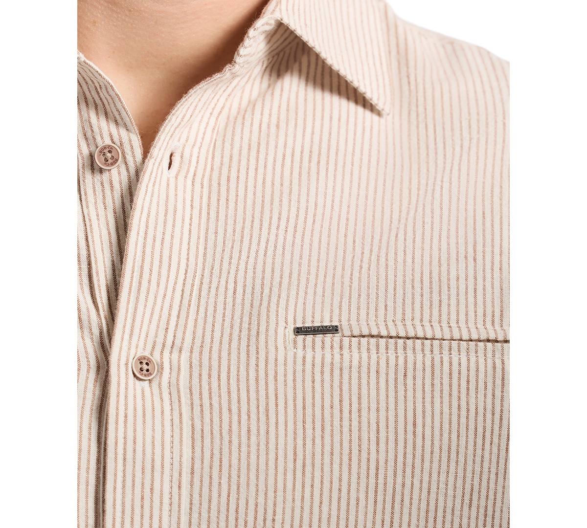 Buffalo David Bitton Men's Simbo Modern-fit Stripe Button-down Shirt