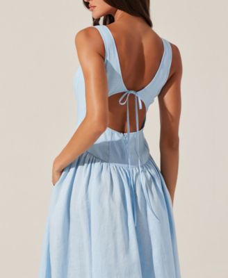 Women's Thierry Linen Corset Dress