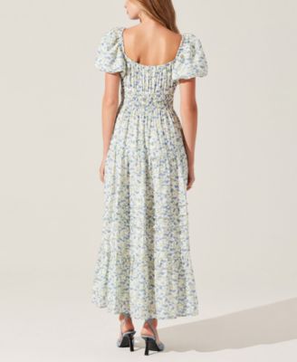 Women's Florentina Puff-Sleeve Maxi Dress