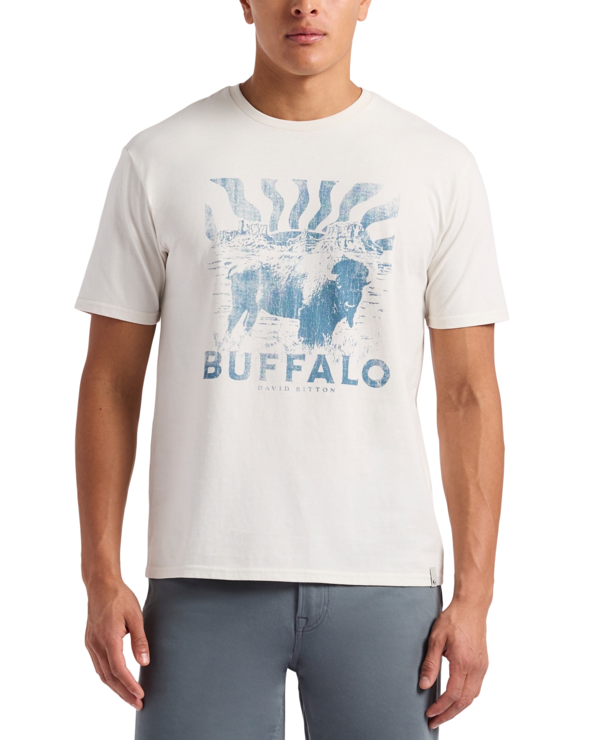 Men's Buffalo Graphic T-Shirt - Milk