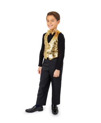 Sequin Vest with Bowtie - Kids Boys & Girls