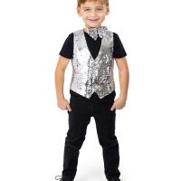 Sequin Vest with Bowtie - Kids Boys & Girls