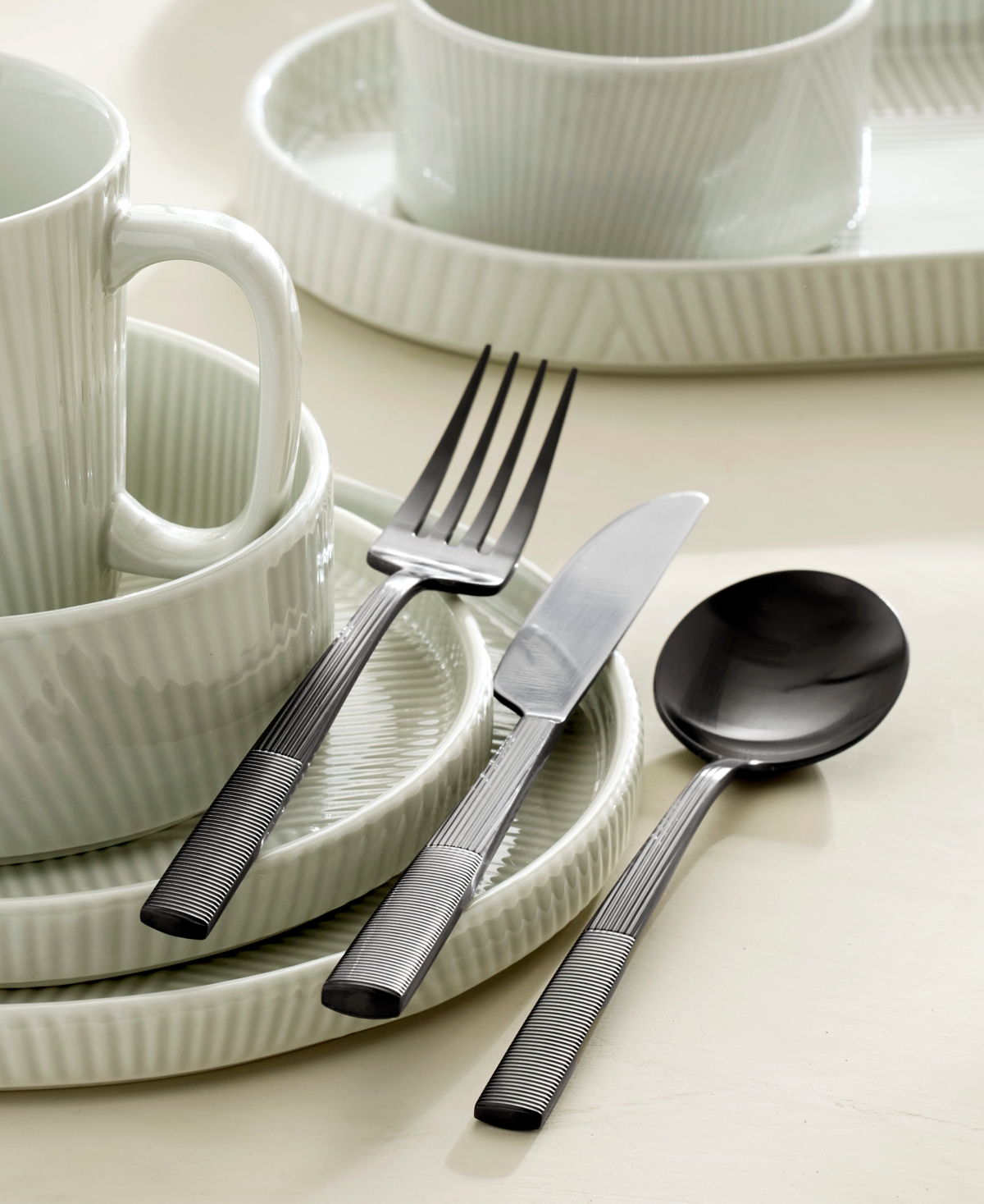 Lenox Modulus Satin 20-pc. Flatware Set, Service For 4 In Black