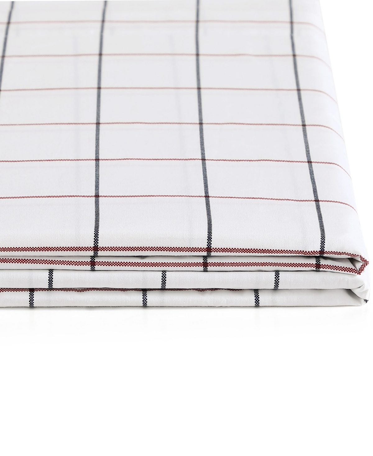 Shop Tommy Hilfiger Printed 200-thread Count Cotton Percale 4-pc. Sheet Set, Queen In Glasgow Windowpane