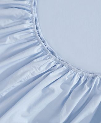 Solid 200-Thread Count Cotton Percale 4-Pc. Sheet Set, Full