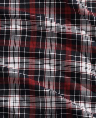 Essential Tartan Cotton 3-Pc. Duvet Cover Set, Full/Queen