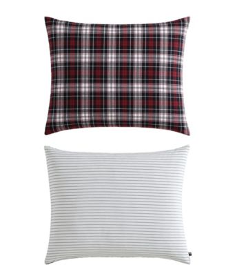 Essential Tartan Cotton 3-Pc. Duvet Cover Set, King