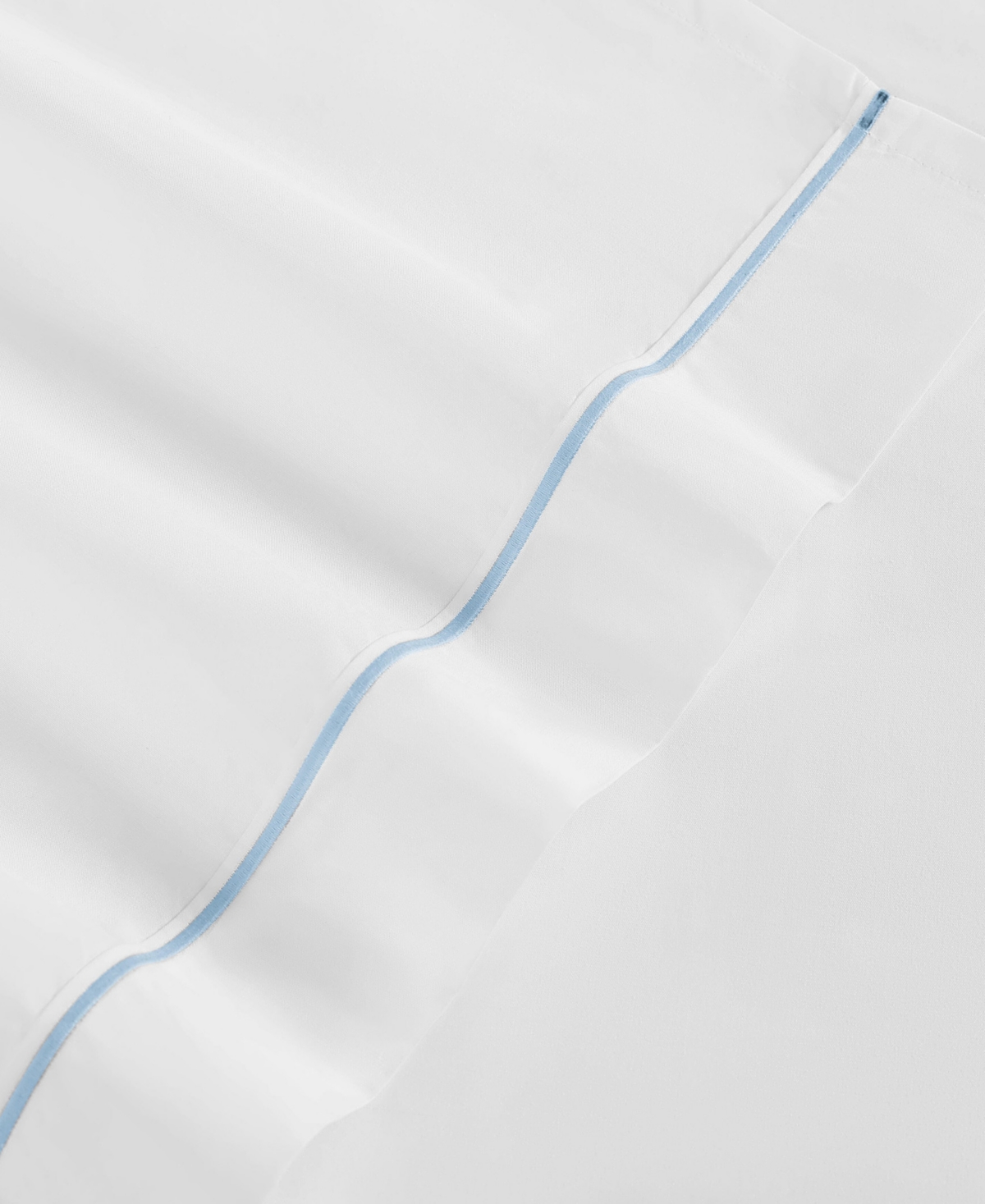 TOMMY HILFIGER SOLID 200-THREAD COUNT HEM STRIPE COTTON PERCALE 4-PC. SHEET SET, QUEEN 