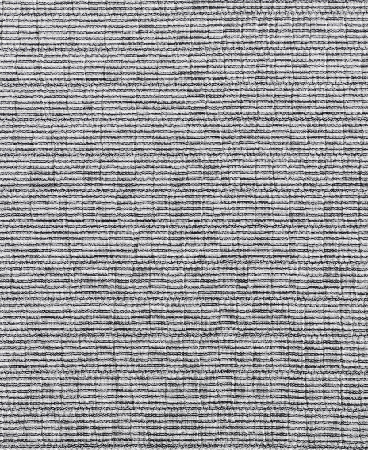 Tommy Hilfiger 136 Thread Count Ithaca Stripe Cotton Reversible Quilt Set In White,core Navy