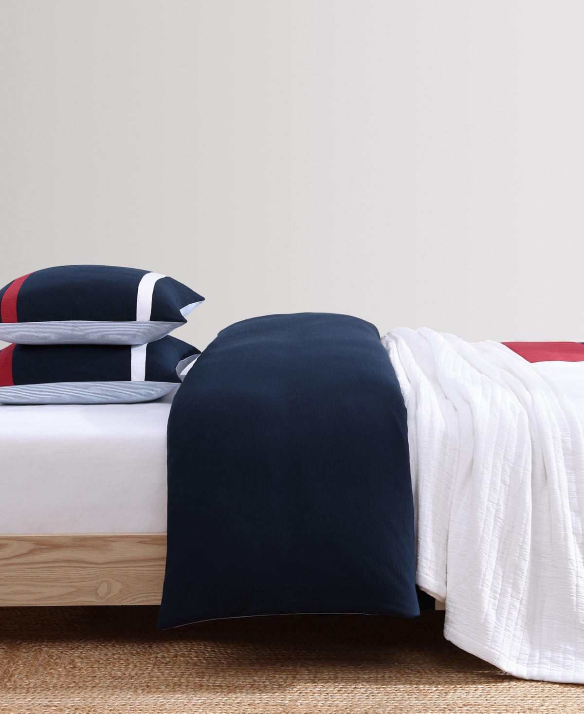 Tommy Hilfiger Iconic Anniversary Seersucker 3-Pc. Duvet Cover Set
