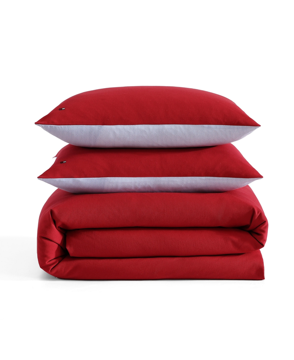 Tommy Hilfiger Micro Pique 3-pc. Comforter Set, King In Red