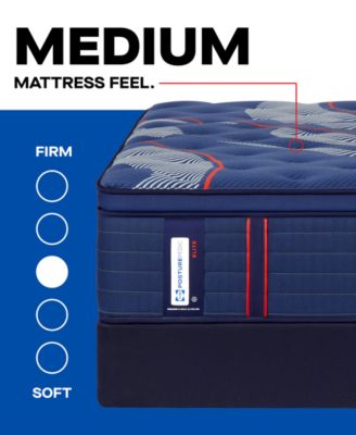 Posturepedic Elite Brenham II 16" Medium Euro Pillow Top Mattress Set - King