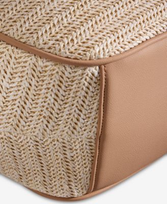 Straw Medium 4-Poster Tote, Exclusively at Macy's