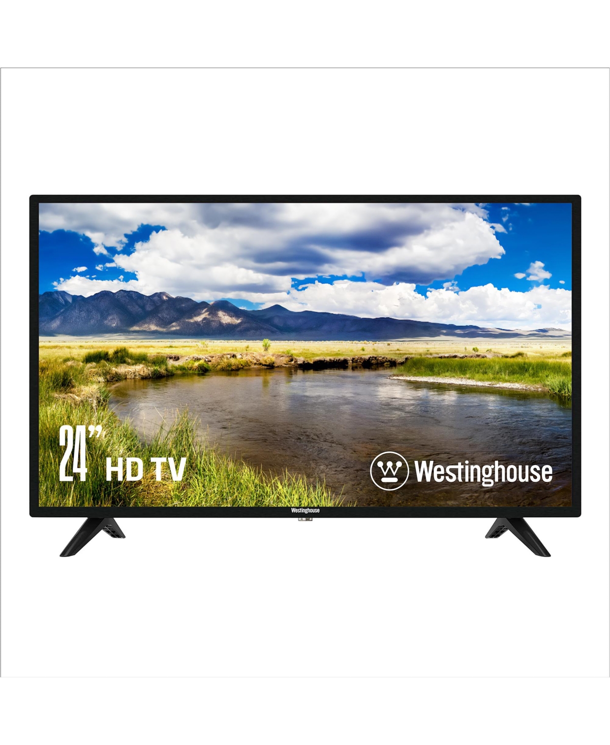 Westinghouse 24 Inch Tv, 720p Hd Led Small Flat Screen Non-Smart Television with Hdmi, Usb, Vga, & V-Chip Parental Controls, Monitor for Home, Kitchen