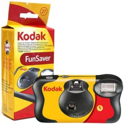 Fun Saver 35mm One-Time-Use Disposable Camera with Flash, 27 Exposures, 3-Pack