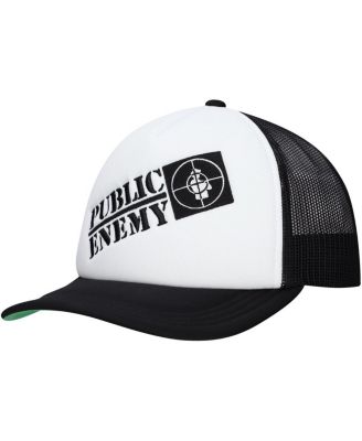 Men's Black Public Enemy Music Trucker Adjustable Hat