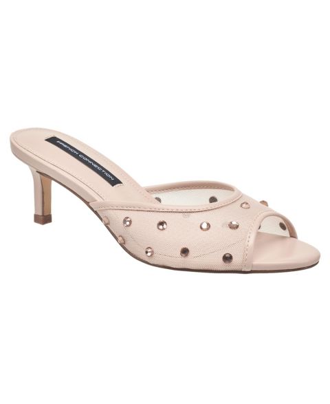 Женские туфли French Connection Rochelle Mesh Kitten Heel, цвет: Телесный