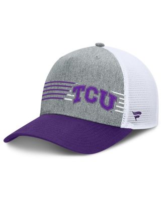 Fanatics - Men's  Heather Gray/Purple TCU Horned Frogs Profile Trucker Adjustable Hat