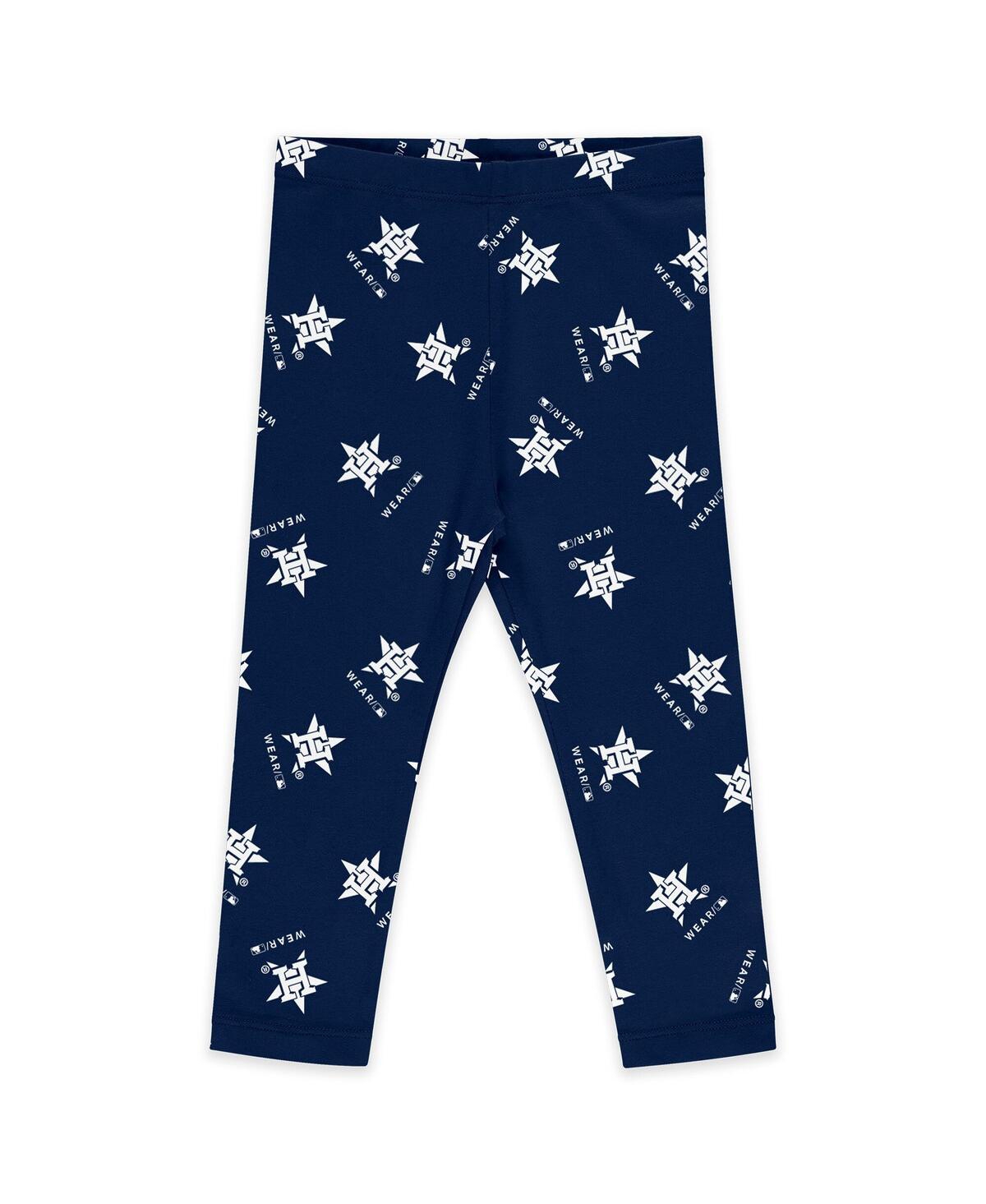 Wear By Erin Andrews Baby Boys And Girls 3-piece Houston Astros Tutu Set In White,navy
