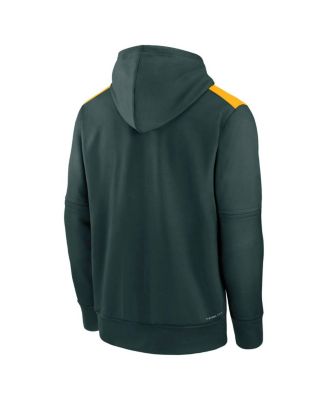Men's Green Athletics Authentic Collection Performance Pullover Hoodie