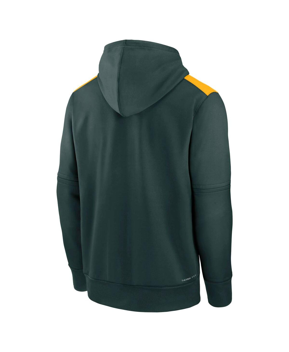 Nike Men's Green Athletics Authentic Collection Performance Pullover Hoodie In Green