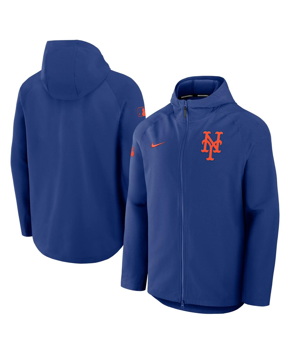 Nike Men's Royal New York Mets Authentic Collection Raglan Performance Full-zip Jacket In Royal