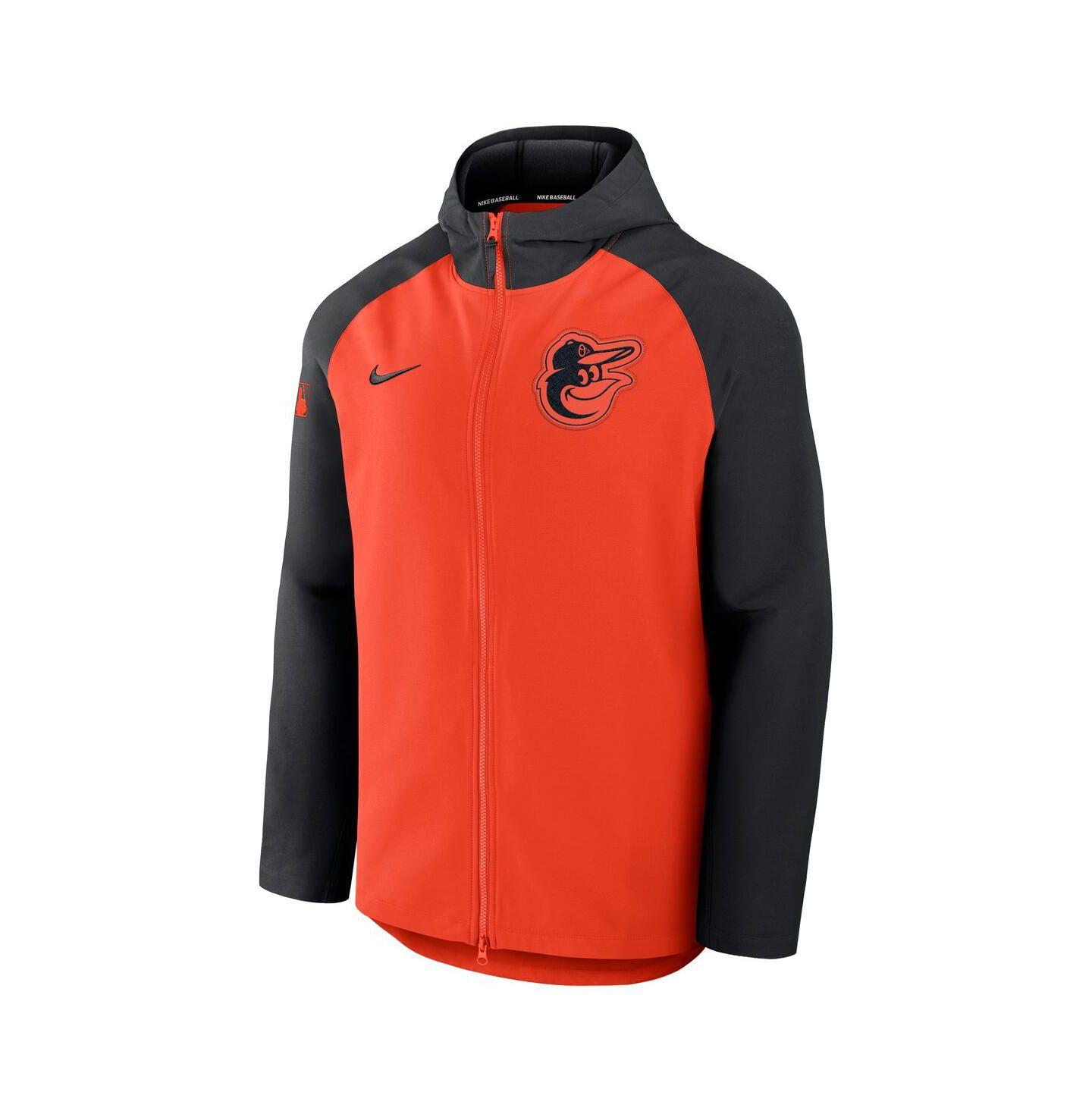 Мужская куртка Nike Orange/Black Baltimore Orioles Authentic Collection Raglan Performance Full-Zip — фото 3