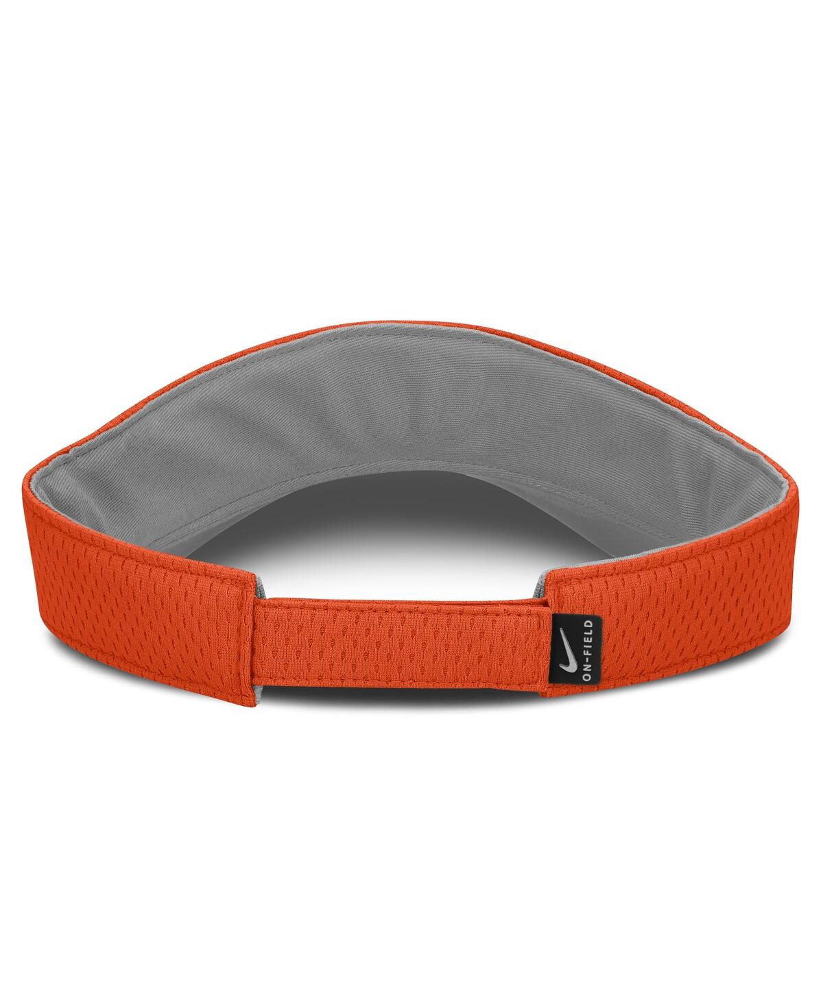 Nike Men's And Women's Orange Clemson Tigers 2025 Dugout Softball Ace Performance Adjustable Visor Hat In Orange