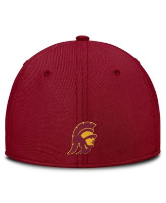 Men's Cardinal USC Trojans 2025 Dugout Coaches Rise Swoosh Performance Flex Hat