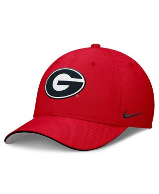 Nike - Men's  Red Georgia Bulldogs 2025 Dugout Coaches Rise Swoosh Performance Flex Hat