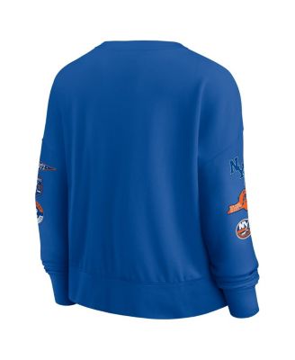 Women's Royal New York Islanders Go Team Pullover Sweatshirt