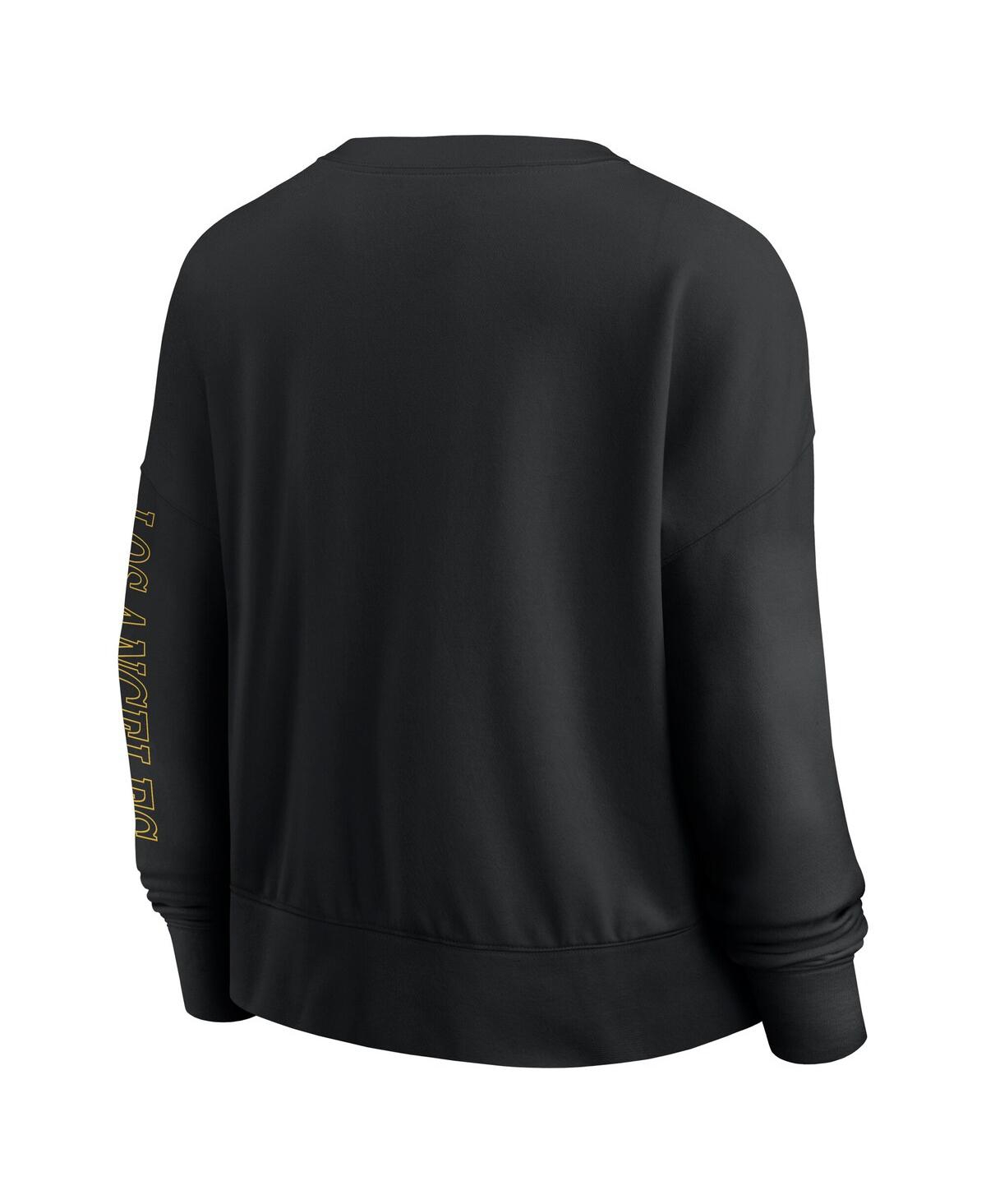 Fanatics Women's Black Los Angeles Lakers Oversized Game Day Pullover Sweatshirt In Black