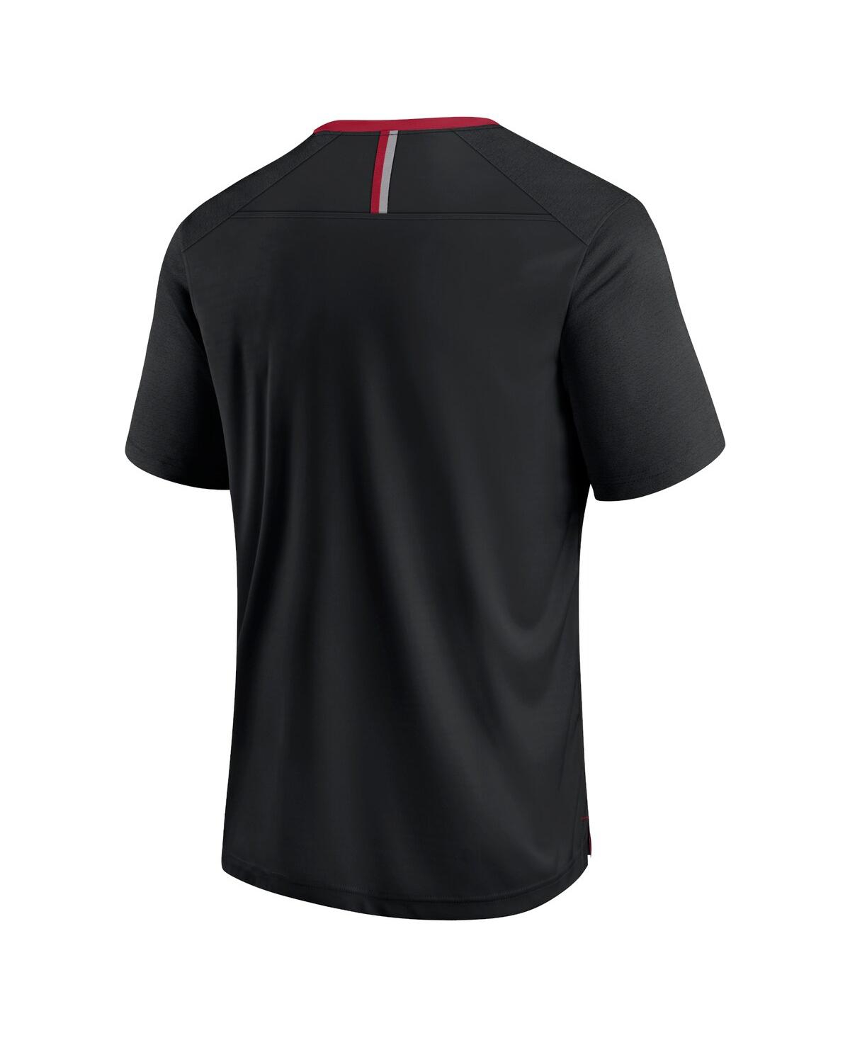 Fanatics Men's Black Oklahoma Sooners Defender Fade Slant T-shirt In Black