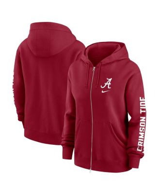 Nike - Women's Crimson Alabama Crimson Tide Oversize Lockup Phoenix Full-Zip Hoodie Jacket